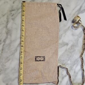 Gucci Tan Dust Bag with Black Accents